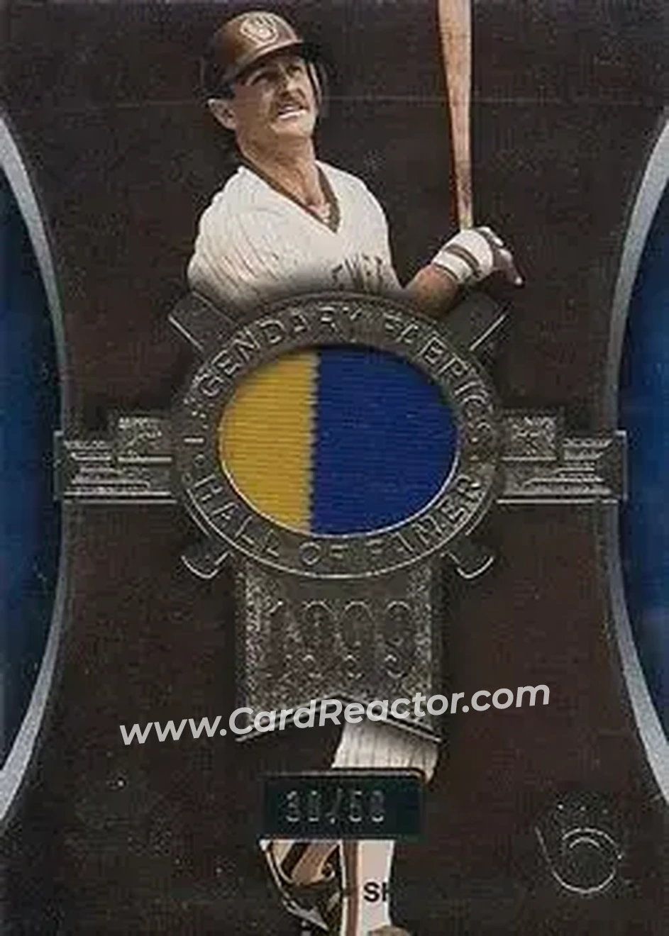 2004 SP Game Used Patch - Legendary Fabrics #LF-RY - Robin Yount - Milwaukee Brewers - Front