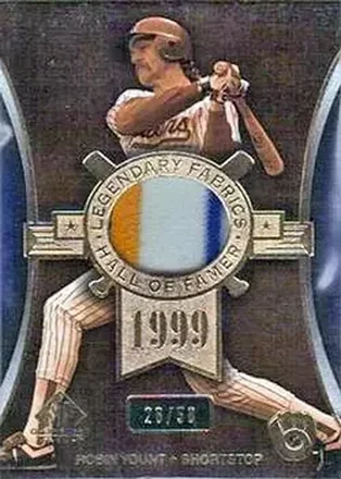 2004 SP Game Used Patch - Legendary Fabrics #LF-RY1 - Robin Yount - Milwaukee Brewers