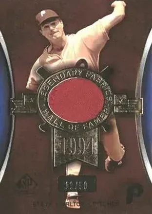 2004 SP Game Used Patch - Legendary Fabrics #LF-SC - Steve Carlton - Philadelphia Phillies
