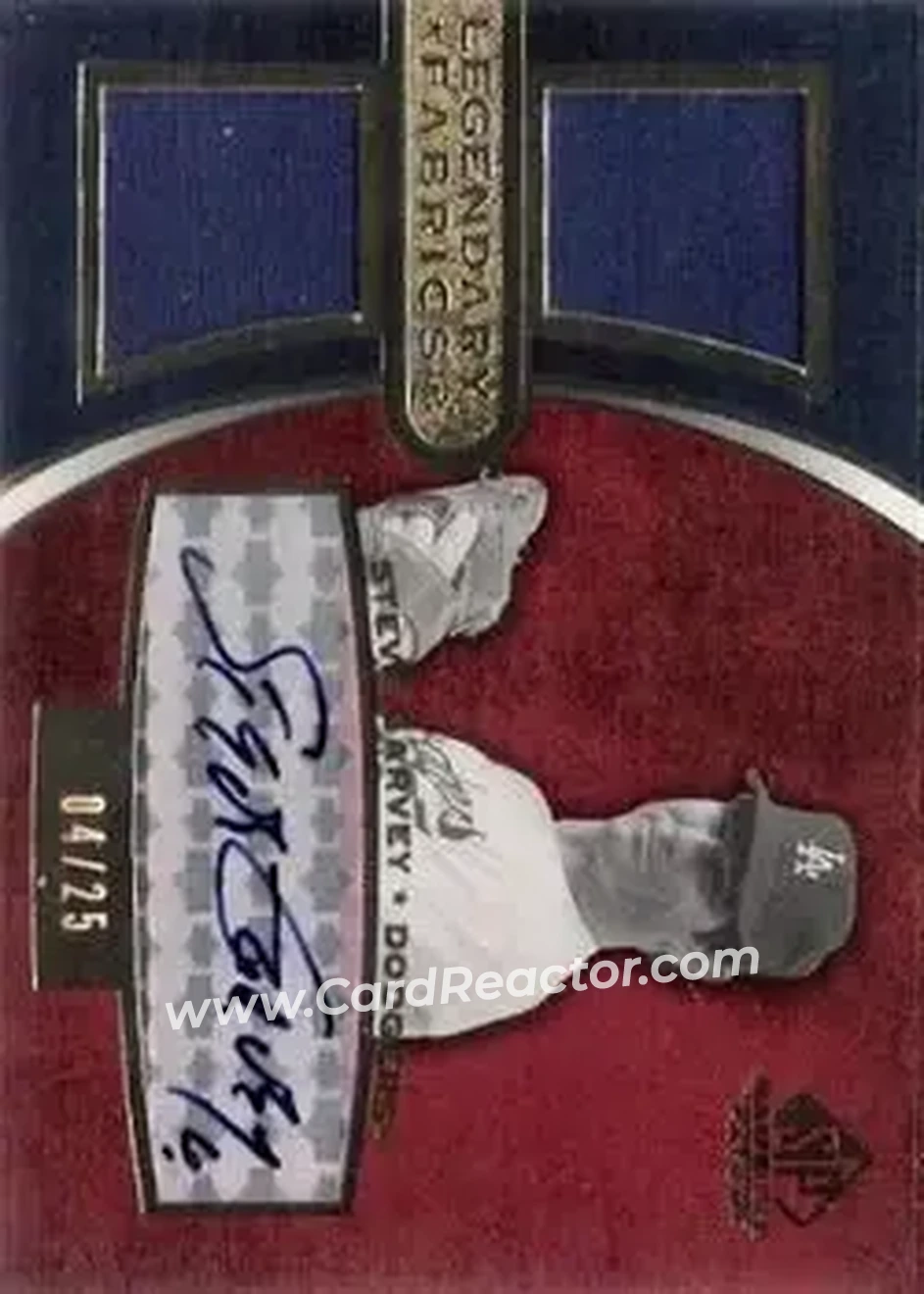 2004 SP Game Used Patch - Legendary Fabrics Autograph Dual #ALF-SG - Steve Garvey - Los Angeles Dodgers - Front