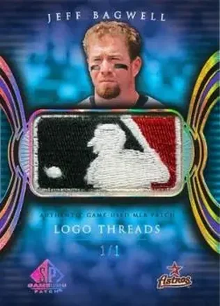 2004 SP Game Used Patch - Logo Threads #LT-JB - Jeff Bagwell - Houston Astros