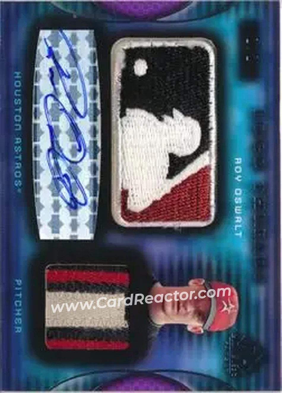 2004 SP Game Used Patch - Logo Threads Autograph Dual #ALTD-RO - Roy Oswalt - Houston Astros - Front