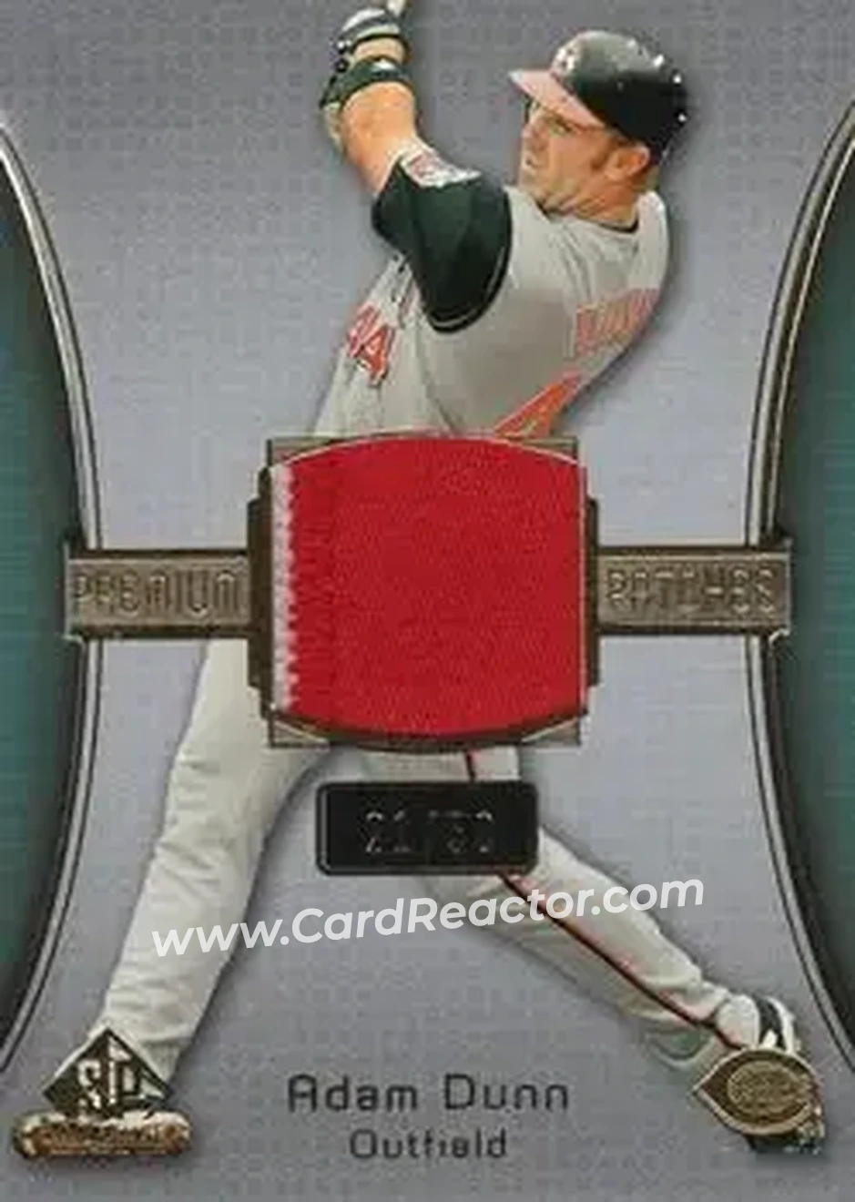 2004 SP Game Used Patch - Premium Patches #AD - Adam Dunn - Cincinnati Reds - Front