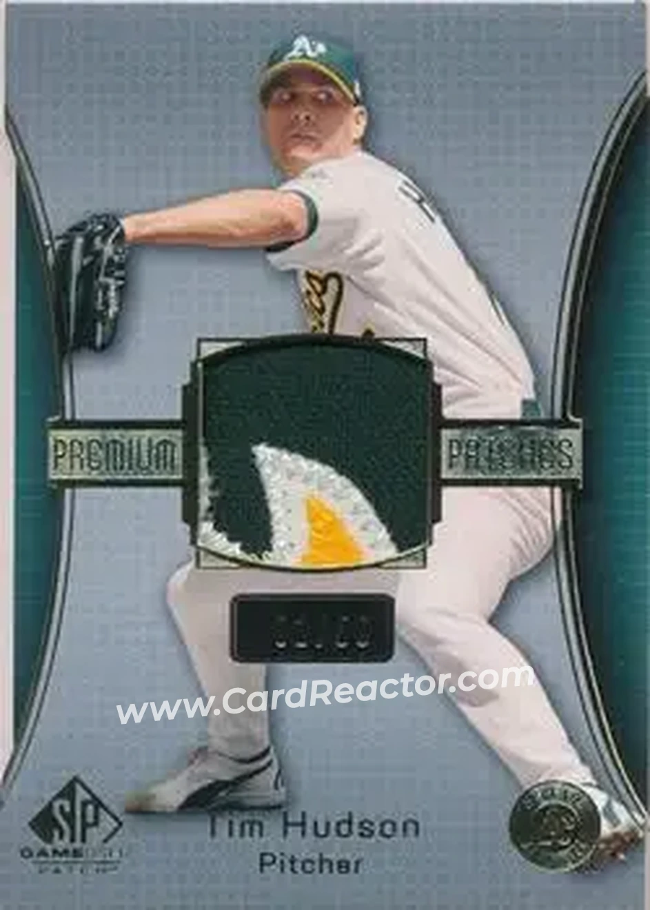2004 SP Game Used Patch - Premium Patches #TH - Tim Hudson - Oakland Athletics - Front