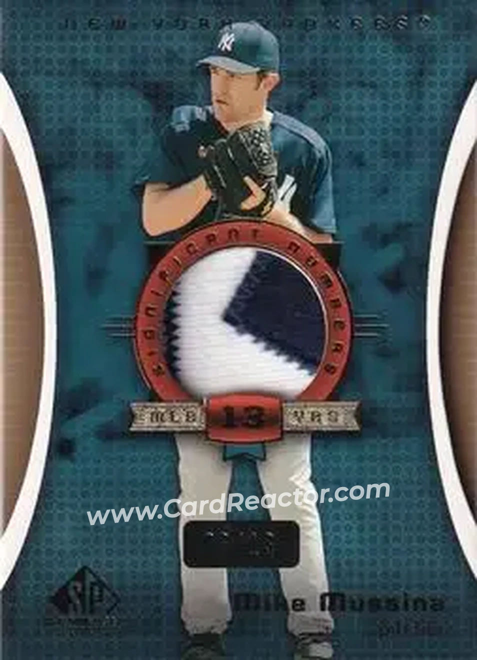 2004 SP Game Used Patch - Significant Numbers #SN-MM - Mike Mussina - New York Yankees - Front