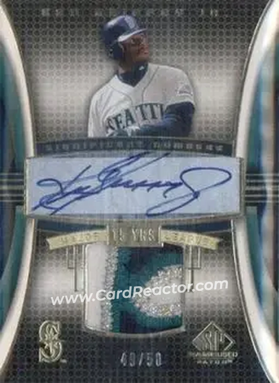 2004 SP Game Used Patch - Significant Numbers Autograph #KG1 - Ken Griffey Jr. - Seattle Mariners - Front