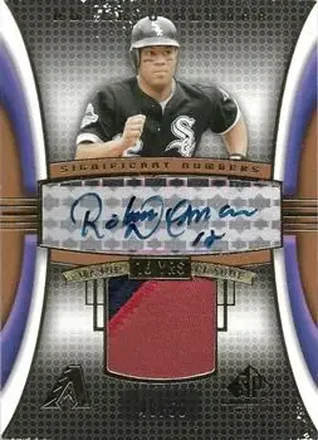 2004 SP Game Used Patch - Significant Numbers Autograph #RA - Roberto Alomar - Arizona Diamondbacks
