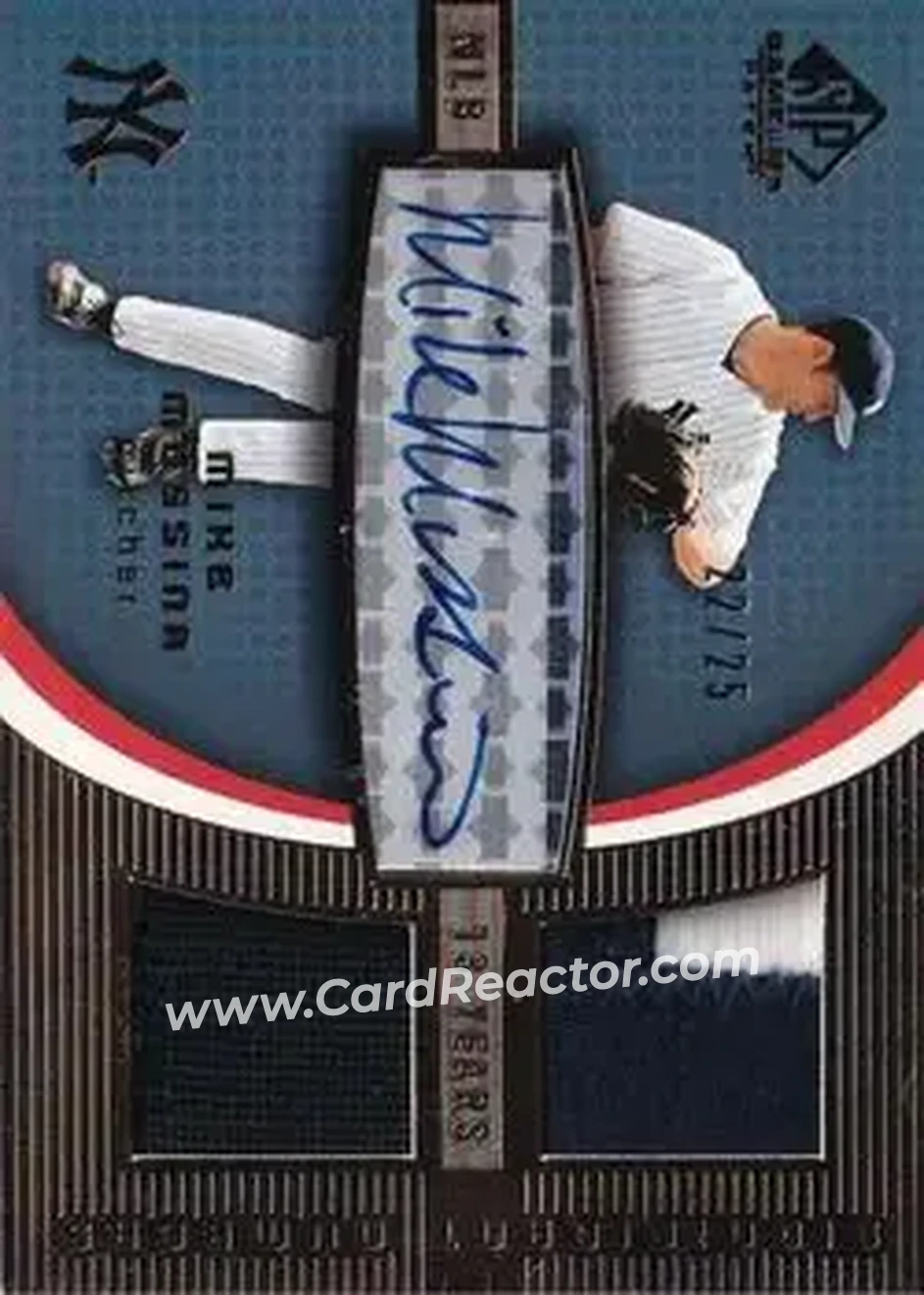 2004 SP Game Used Patch - Significant Numbers Autograph Dual #ASND-MM - Mike Mussina - New York Yankees - Front
