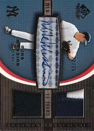 2004 SP Game Used Patch - Significant Numbers Autograph Dual #ASND-MM - Mike Mussina - New York Yankees