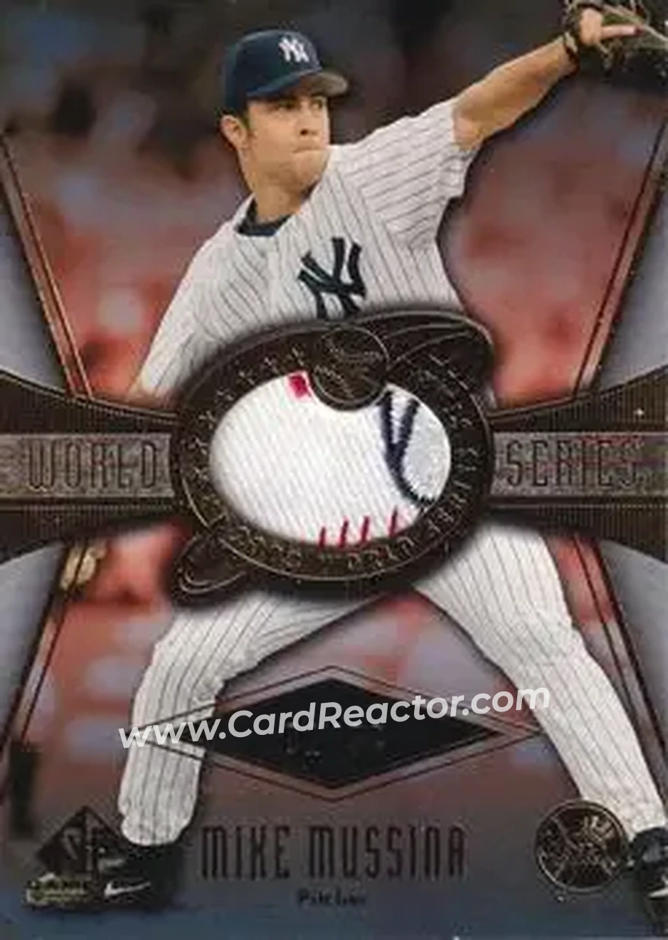 2004 SP Game Used Patch - World Series Stars #WSS-MM - Mike Mussina - New York Yankees - Front