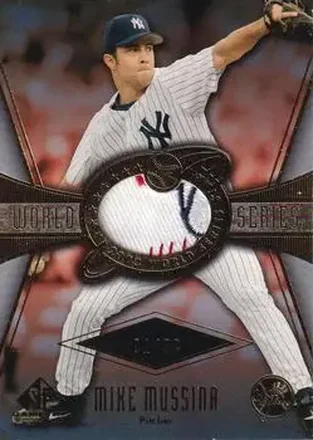 2004 SP Game Used Patch - World Series Stars #WSS-MM - Mike Mussina - New York Yankees