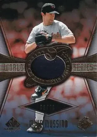 2004 SP Game Used Patch - World Series Stars #WSS-MM1 - Mike Mussina - Baltimore Orioles