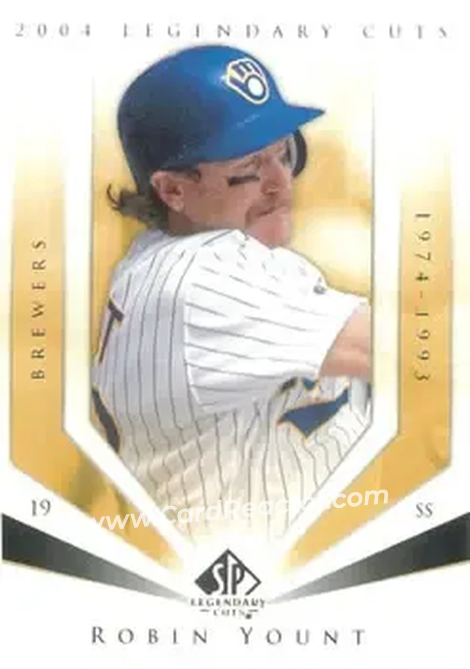 2004 SP Legendary Cuts #101 - Robin Yount - Milwaukee Brewers - Front