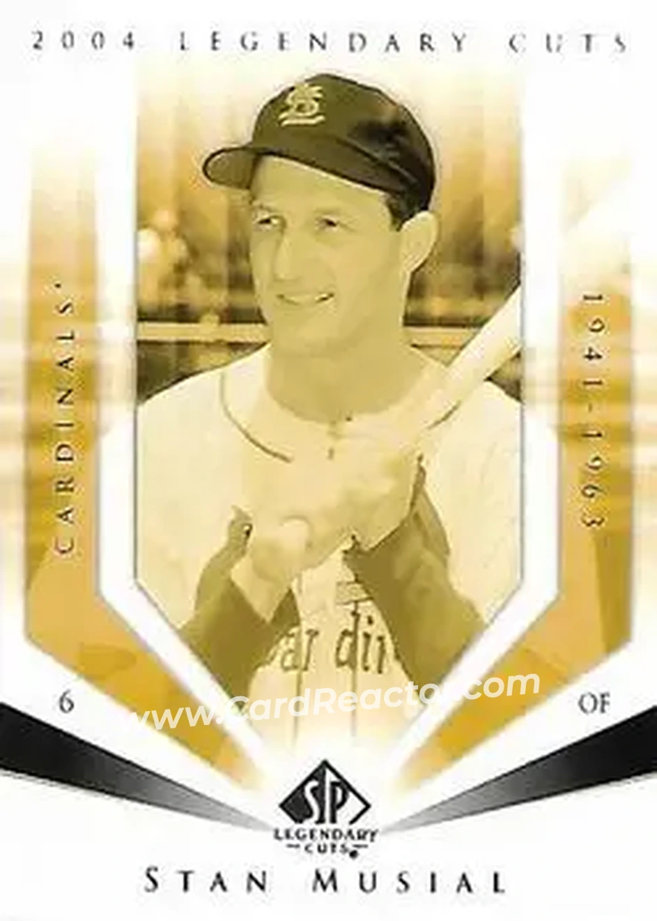 2004 SP Legendary Cuts #109 - Stan Musial - St. Louis Cardinals - Front