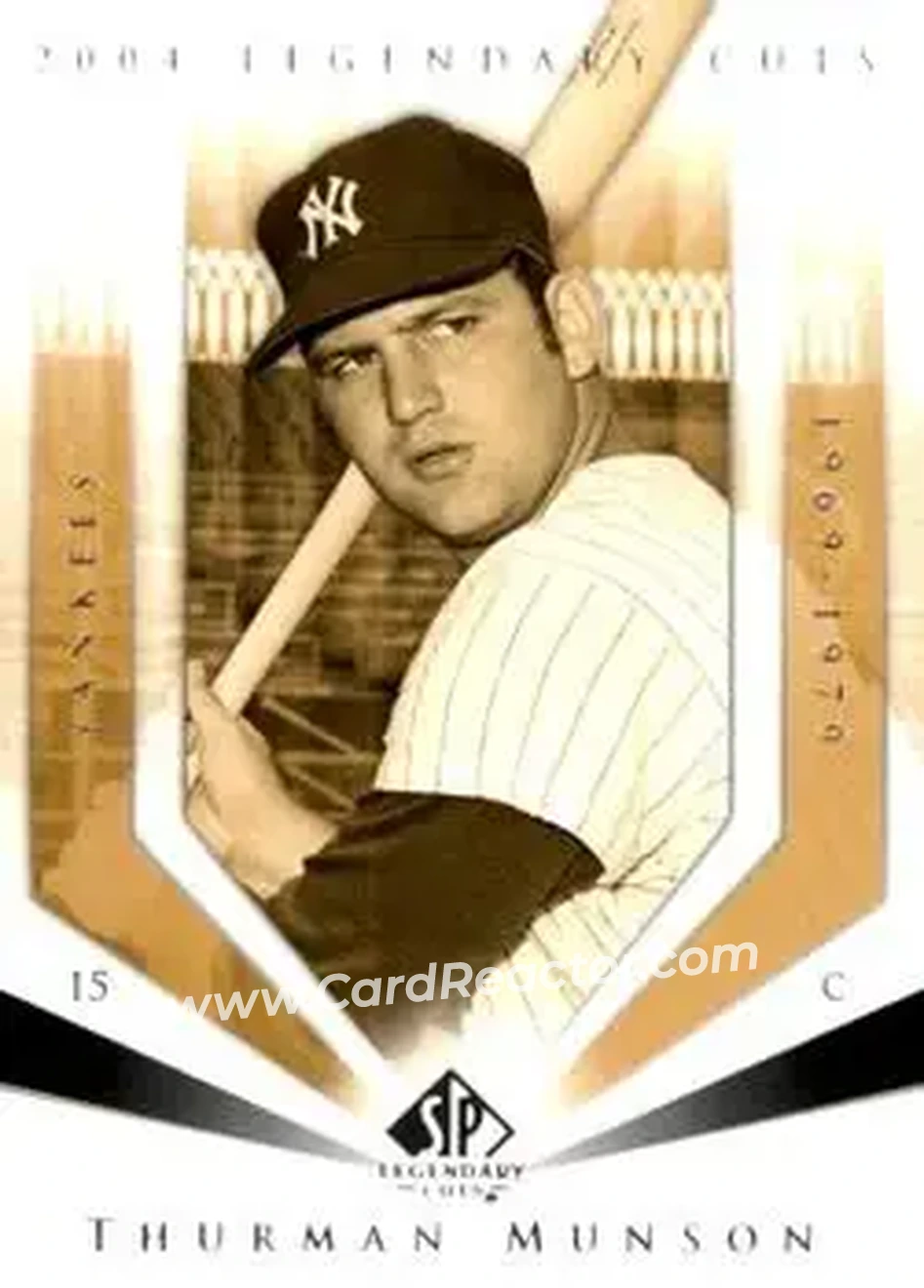 2004 SP Legendary Cuts #113 - Thurman Munson - New York Yankees - Front
