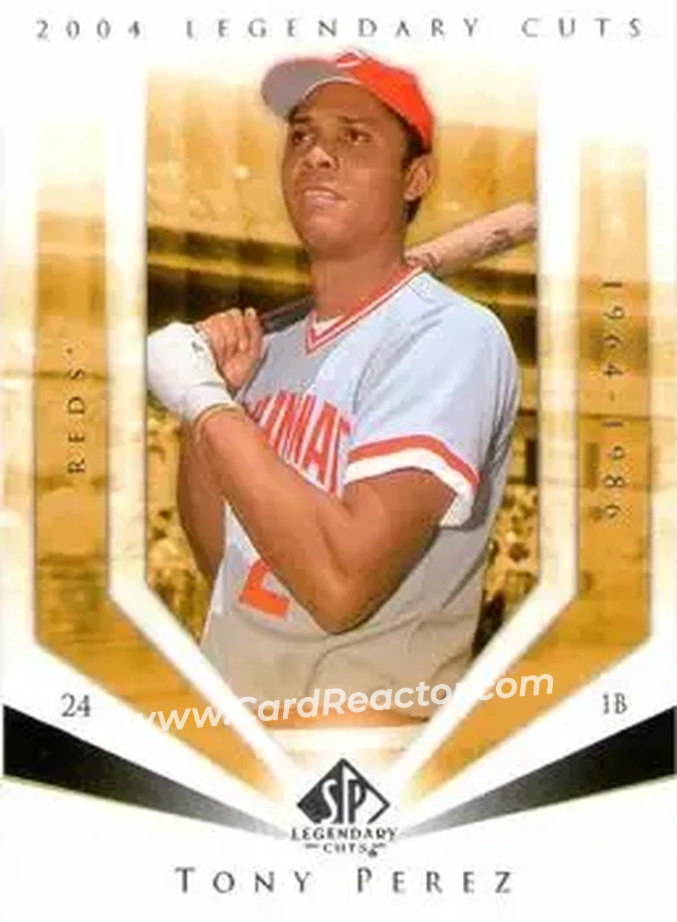2004 SP Legendary Cuts #118 - Tony Pérez - Cincinnati Reds - Front