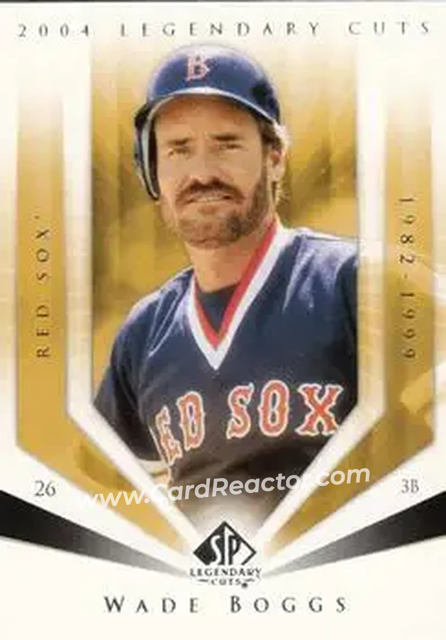 2004 SP Legendary Cuts #120 - Wade Boggs - Boston Red Sox - Front