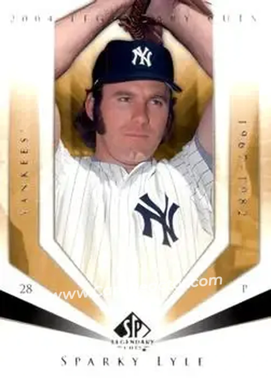 2004 SP Legendary Cuts #108 - Sparky Lyle - New York Yankees - Front