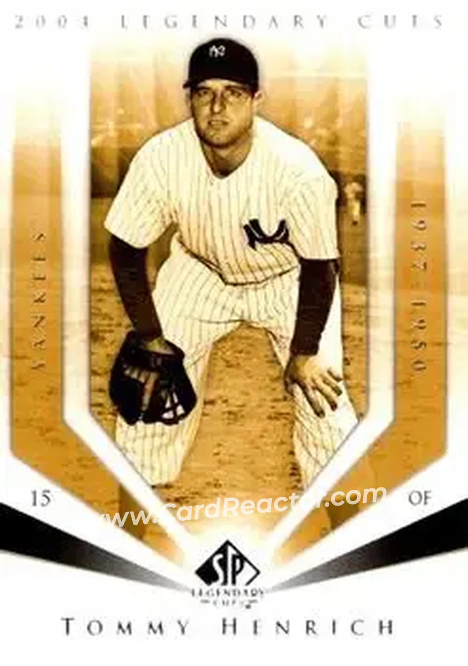 2004 SP Legendary Cuts #115 - Tommy Henrich - New York Yankees - Front