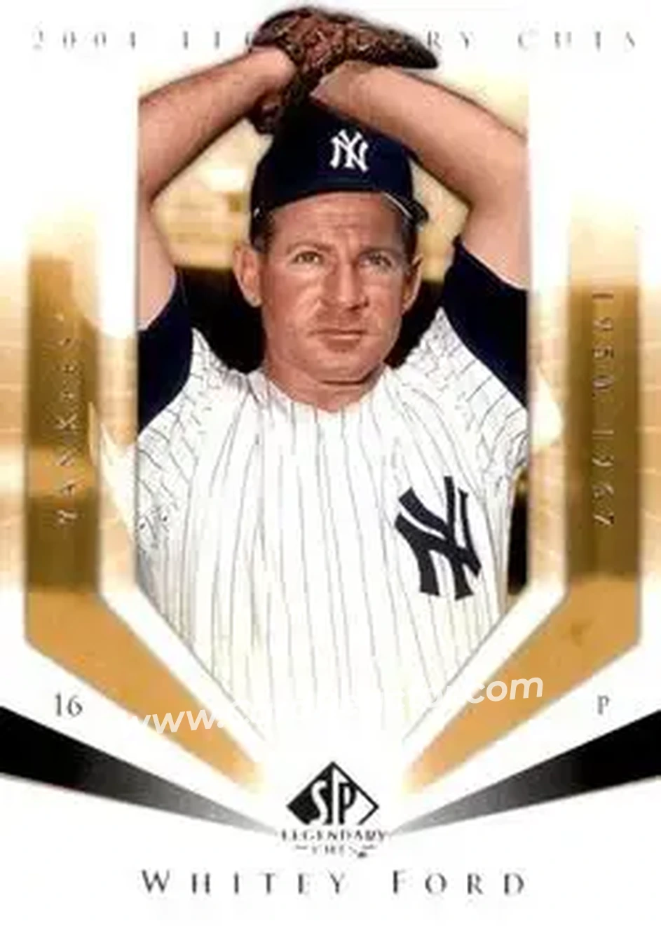 2004 SP Legendary Cuts #122 - Ed "Whitey" Ford - New York Yankees - Front