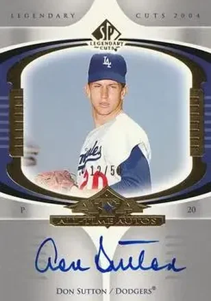 2004 SP Legendary Cuts - All-Time Autos #AA-DS - Don Sutton - Los Angeles Dodgers