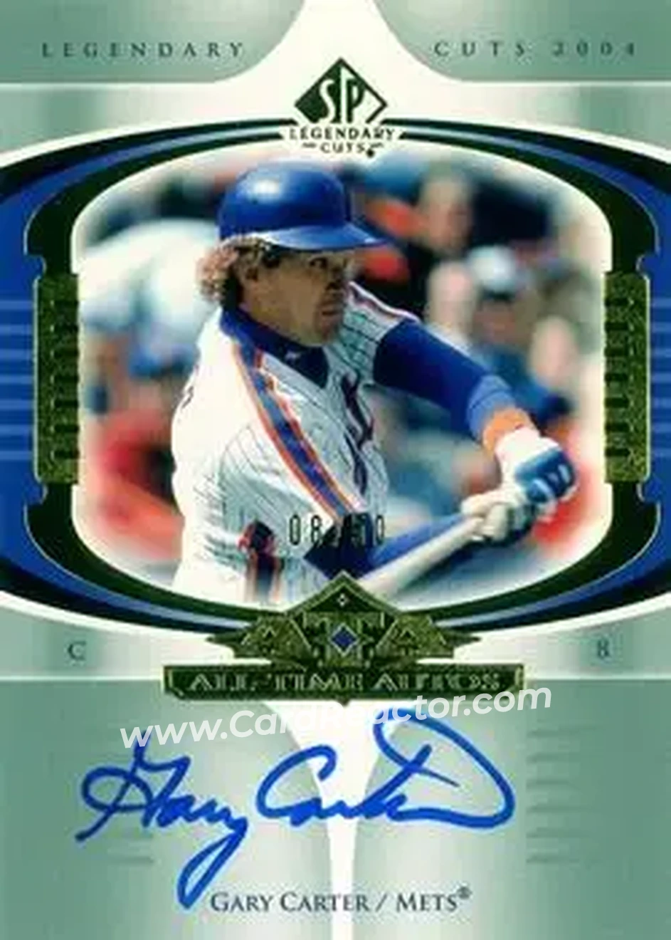 2004 SP Legendary Cuts - All-Time Autos #AA-GC - Gary Carter - New York Mets - Front