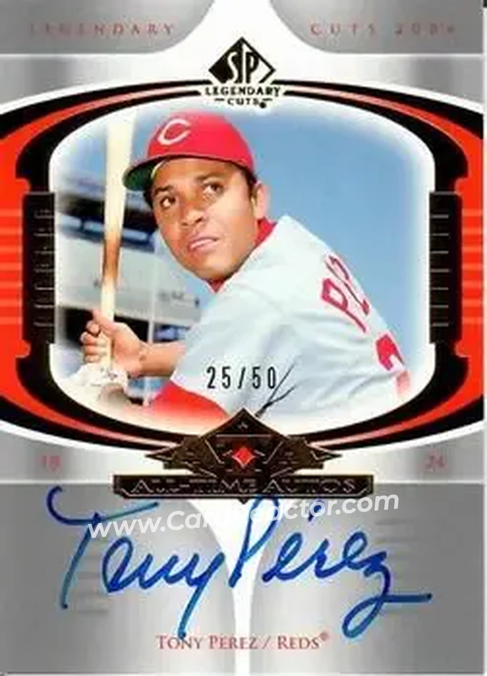 2004 SP Legendary Cuts - All-Time Autos #AA-TP - Tony Pérez - Cincinnati Reds - Front