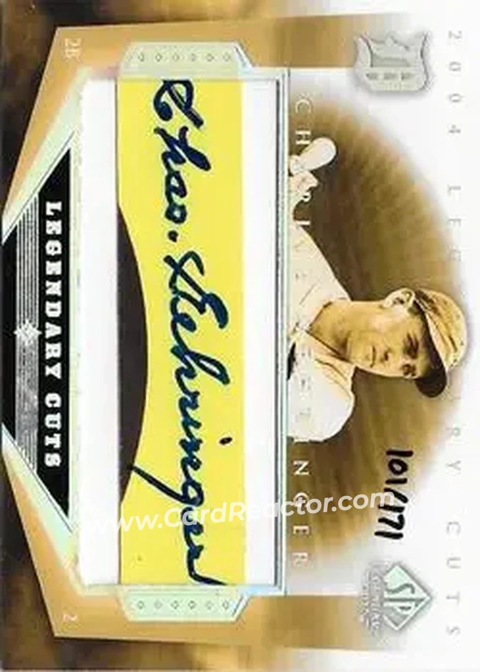 2004 SP Legendary Cuts - Legendary Cuts #CG - Charlie Gehringer - Detroit Tigers - Front