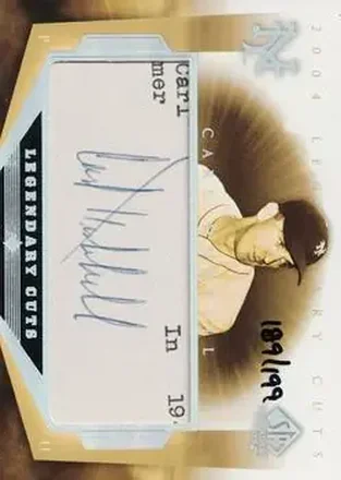 2004 SP Legendary Cuts - Legendary Cuts #CH - Carl Hubbell - New York Giants