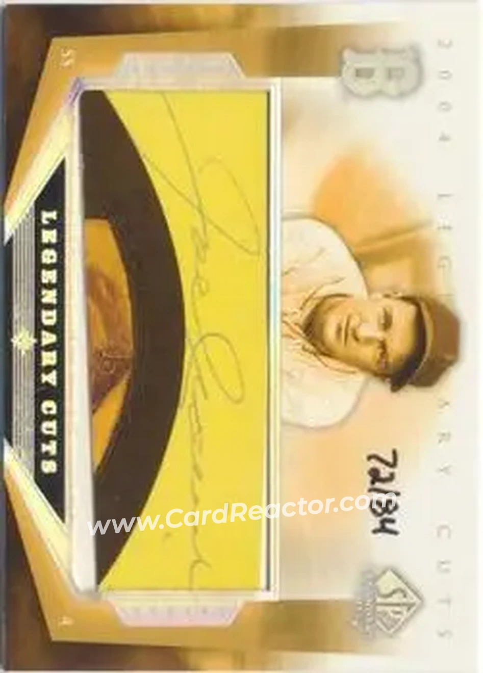 2004 SP Legendary Cuts - Legendary Cuts #CR - Joe Cronin - Boston Red Sox - Front