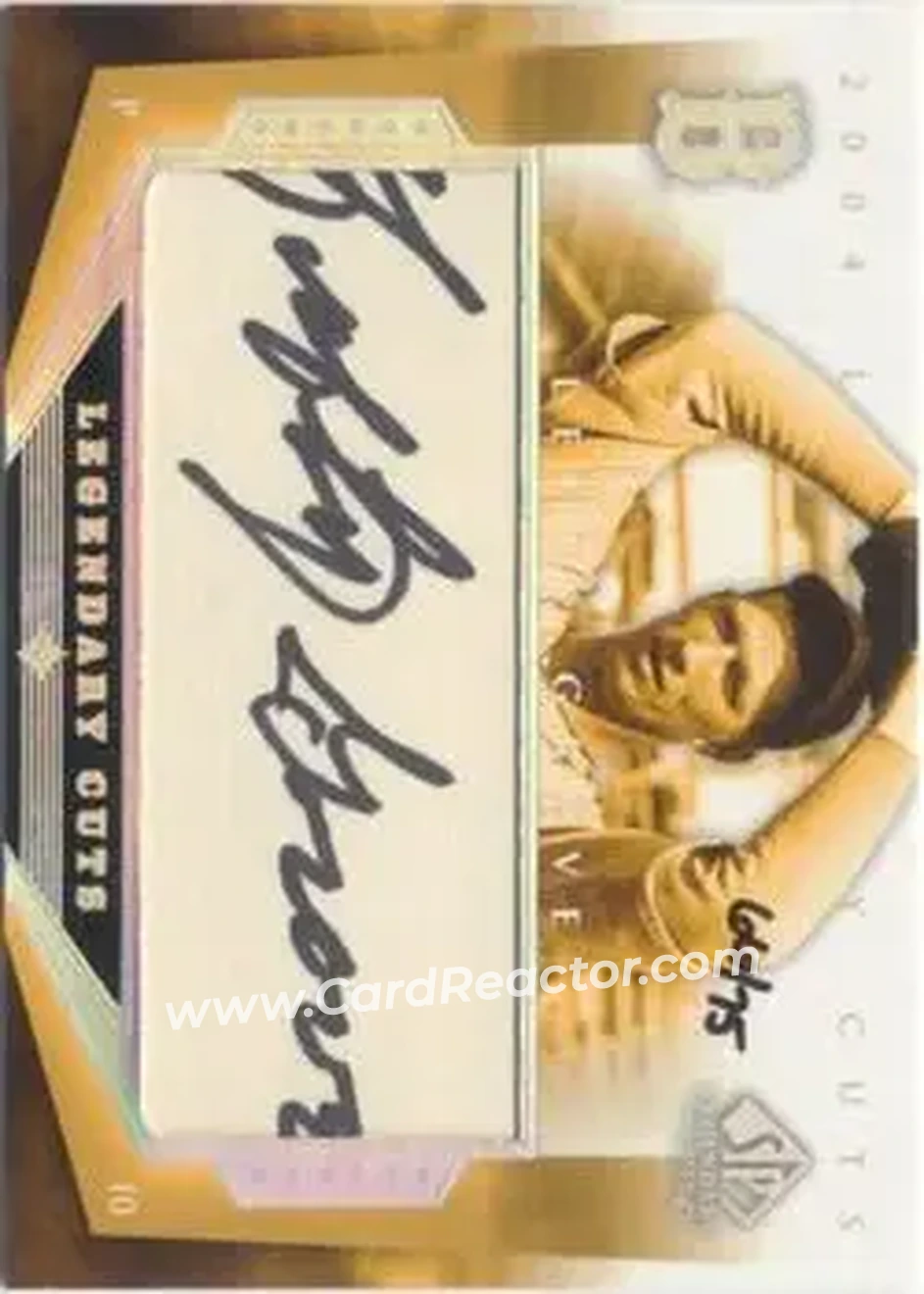 2004 SP Legendary Cuts - Legendary Cuts #GR - Lefty Grove - Boston Red Sox - Front