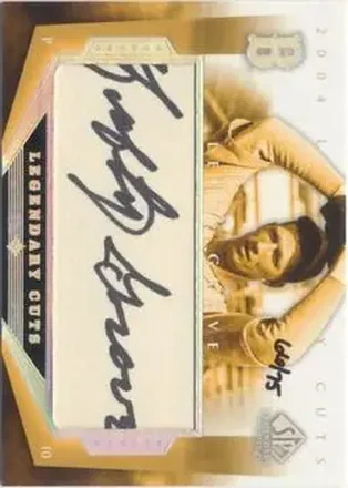 2004 SP Legendary Cuts - Legendary Cuts #GR - Lefty Grove - Boston Red Sox