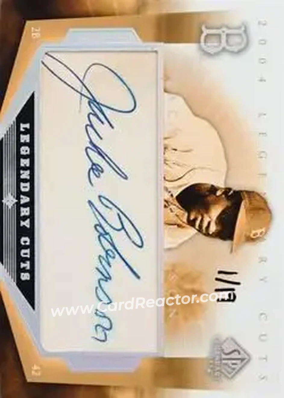 2004 SP Legendary Cuts - Legendary Cuts #JR - Jackie Robinson - Brooklyn Dodgers - Front