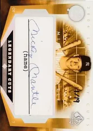 2004 SP Legendary Cuts - Legendary Cuts #MM - Mickey Mantle - New York Yankees