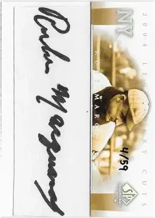 2004 SP Legendary Cuts - Legendary Cuts #RU - Rube Marquard - New York Giants