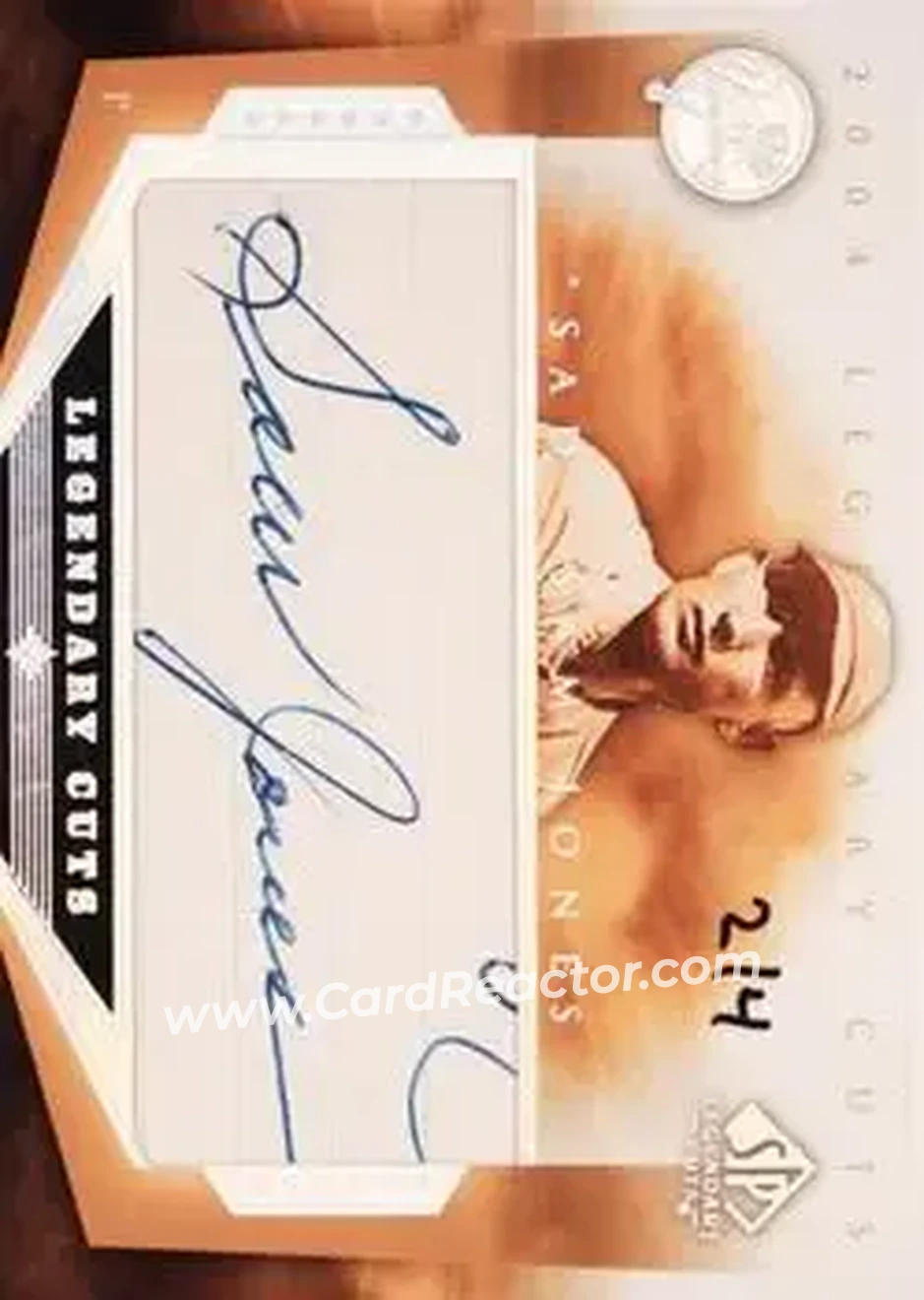 2004 SP Legendary Cuts - Legendary Cuts #SJ - Sam Jones - New York Yankees - Front