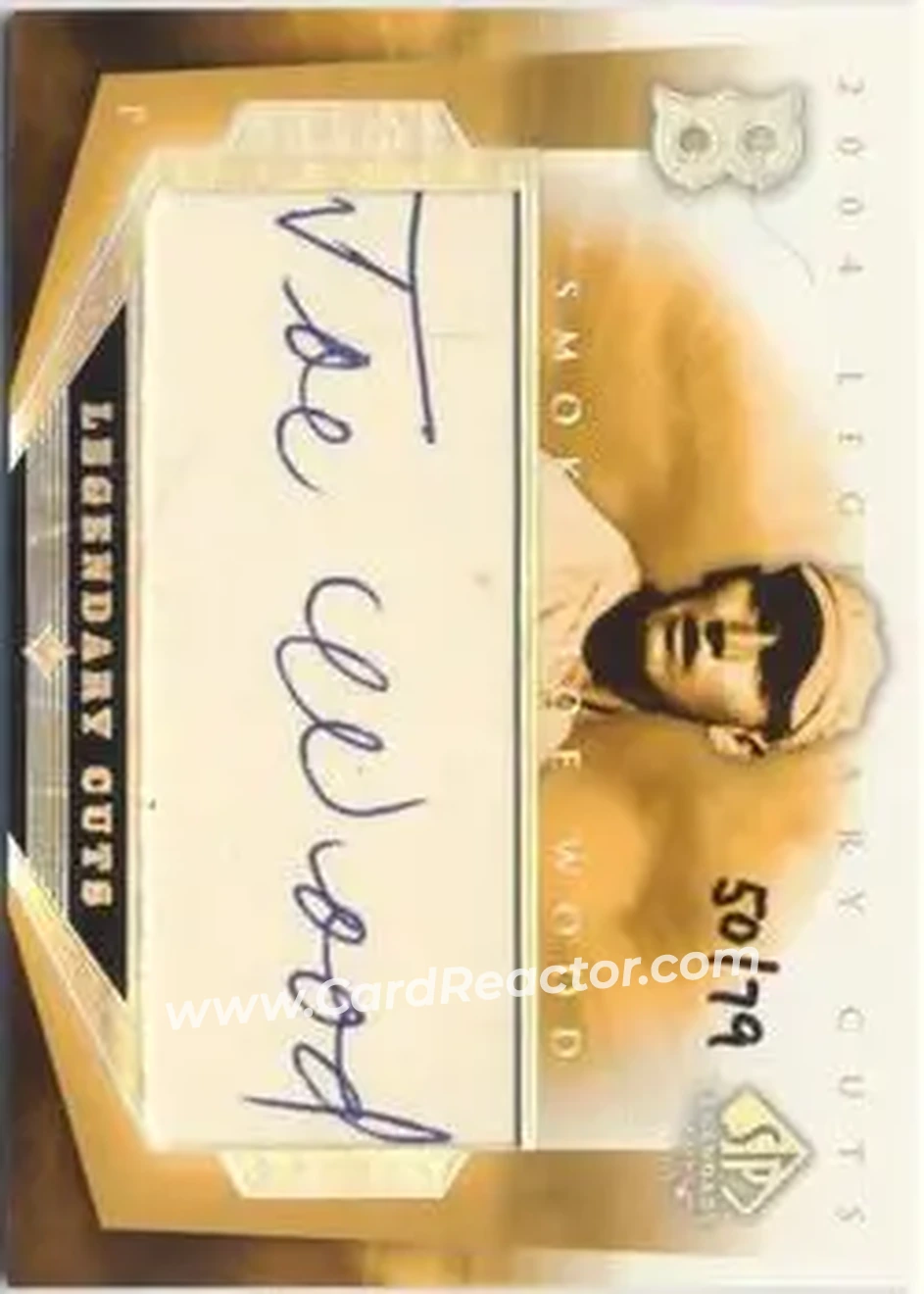 2004 SP Legendary Cuts - Legendary Cuts #SW - Joe Wood - Boston Red Sox - Front
