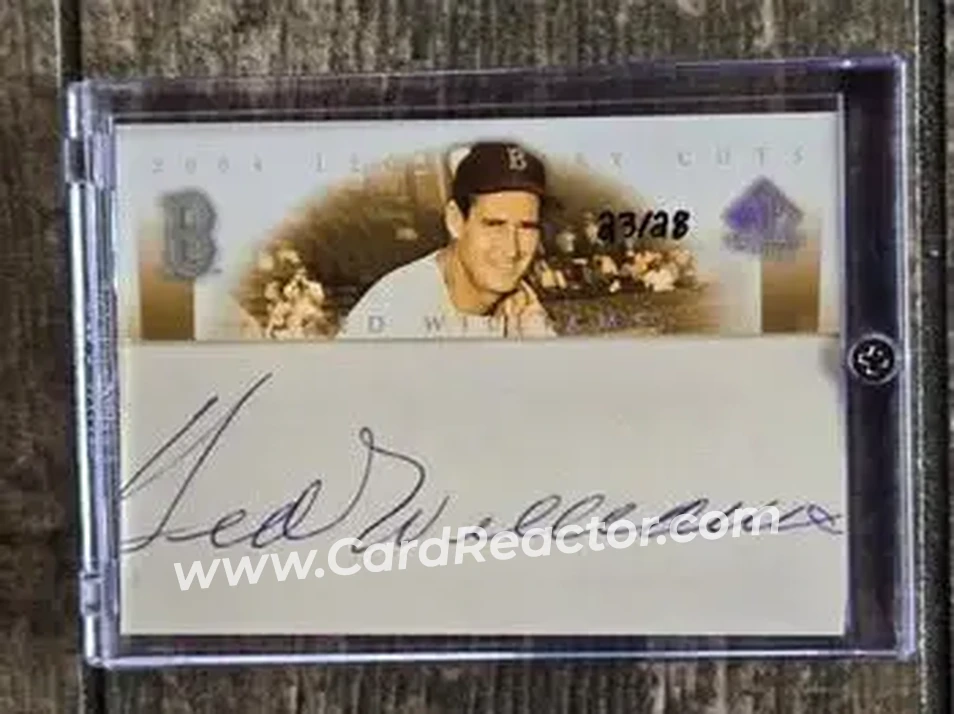 2004 SP Legendary Cuts - Legendary Cuts #TW - Ted Williams - Boston Red Sox - Front
