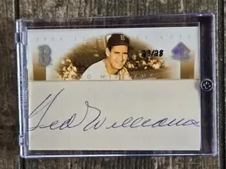 2004 SP Legendary Cuts - Legendary Cuts #TW - Ted Williams - Boston Red Sox
