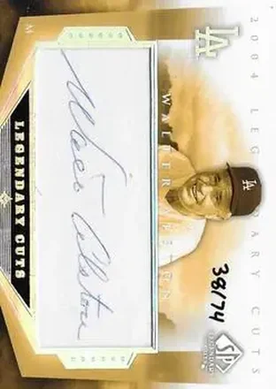 2004 SP Legendary Cuts - Legendary Cuts #WA - Walter Alston - Brooklyn Dodgers