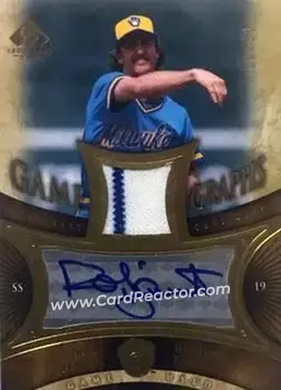 2004 SP Legendary Cuts - Game Graphs Memorabilia 25 #GG-RY - Robin Yount - Milwaukee Brewers - Front