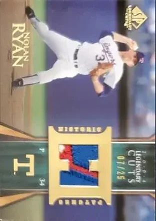 2004 SP Legendary Cuts - Historic Patches #HP-NR - Nolan Ryan - Texas Rangers