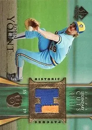 2004 SP Legendary Cuts - Historic Patches #HP-RY - Robin Yount - Milwaukee Brewers