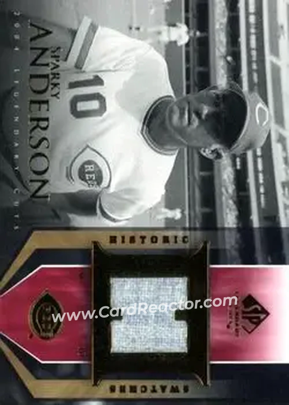 2004 SP Legendary Cuts - Historic Swatches #HS-AN - George Anderson - Cincinnati Reds - Front