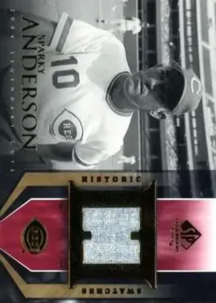 2004 SP Legendary Cuts - Historic Swatches #HS-AN - George Anderson - Cincinnati Reds