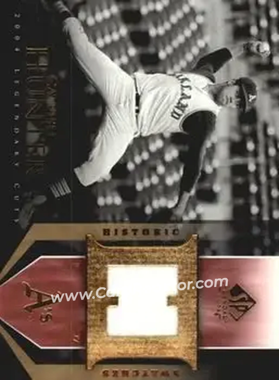 2004 SP Legendary Cuts - Historic Swatches #HS-CH - Jim Hunter - Oakland Athletics - Front