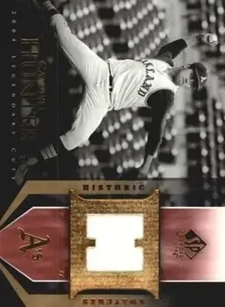 2004 SP Legendary Cuts - Historic Swatches #HS-CH - Jim Hunter - Oakland Athletics