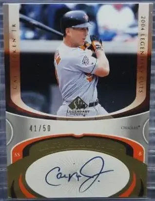 2004 SP Legendary Cuts - Legendary Sigs #LS-CR - Cal Ripken - Baltimore Orioles