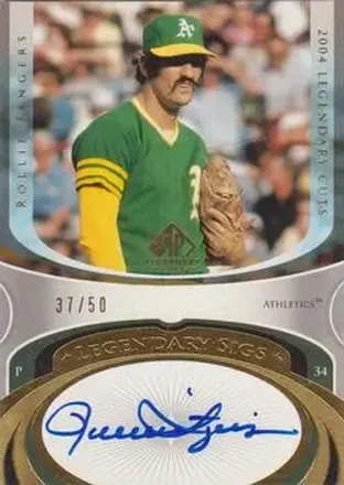 2004 SP Legendary Cuts - Legendary Sigs #LS-RF - Rollie Fingers - Oakland Athletics