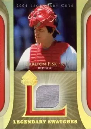 2004 SP Legendary Cuts - Legendary Swatches #LSW-CF - Carlton Fisk - Boston Red Sox